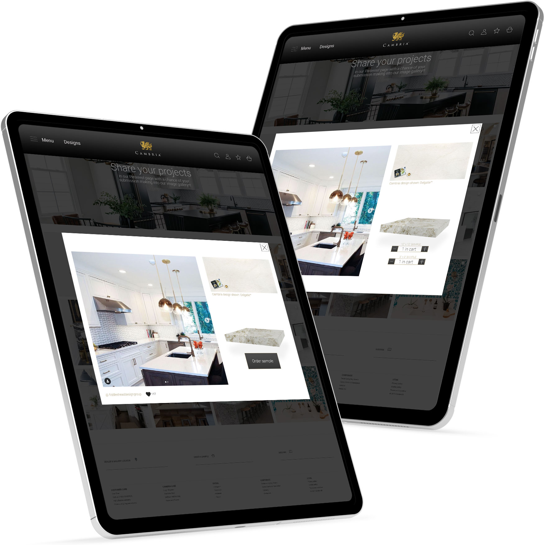 Jason Hoye Portfolio: Cambria User Generated Content example 3