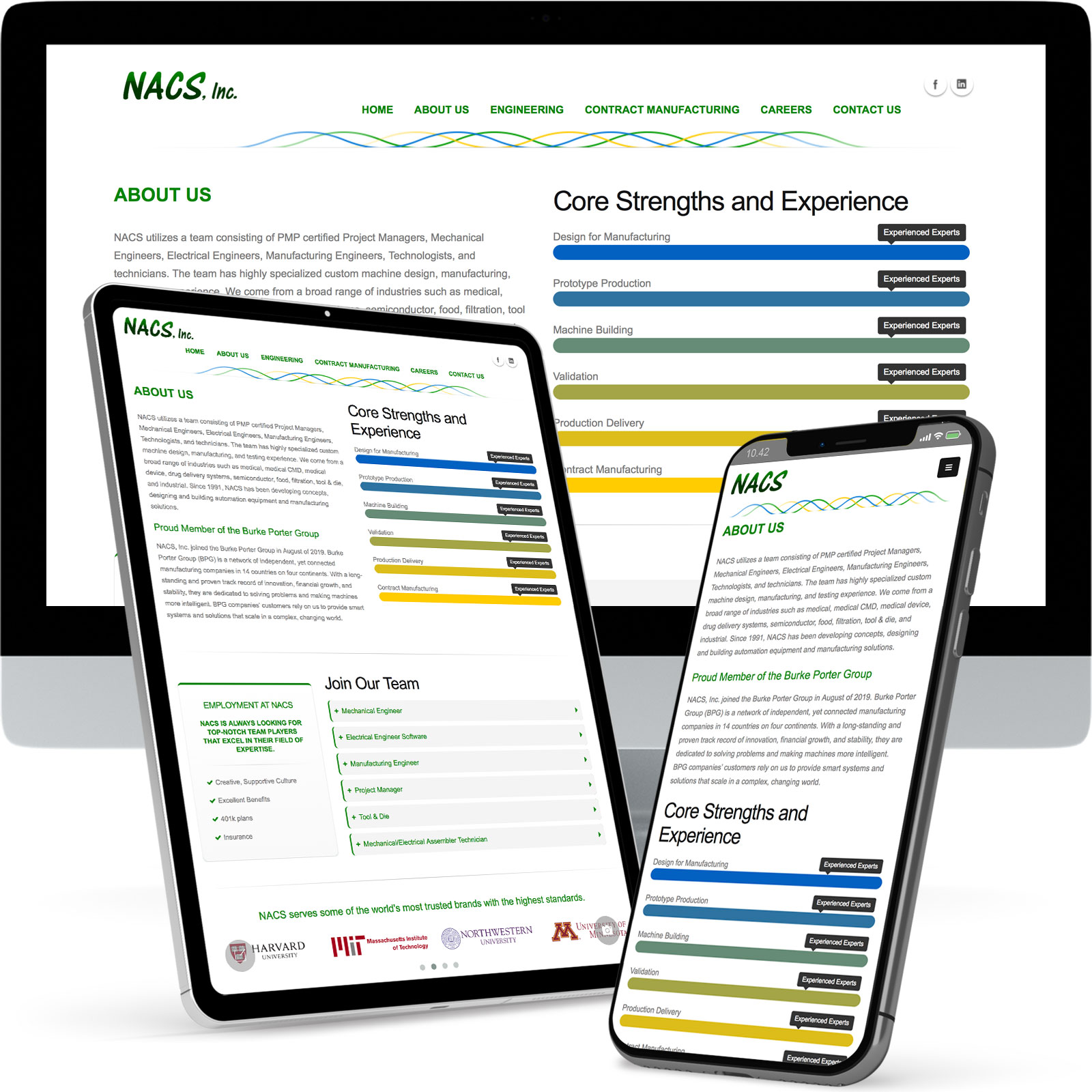 Jason Hoye Portfolio: NACS website example2