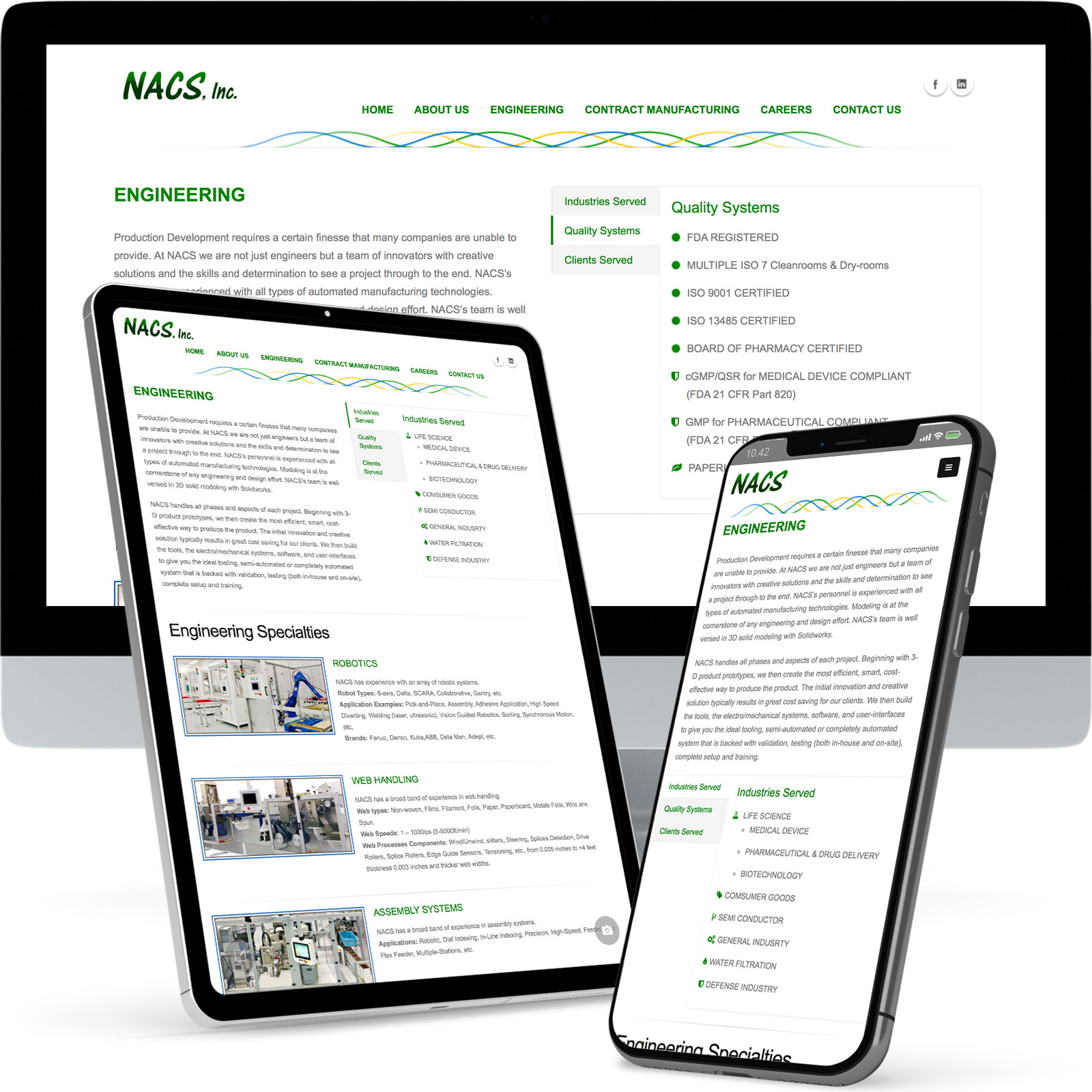 Jason Hoye Portfolio: NACS website example3